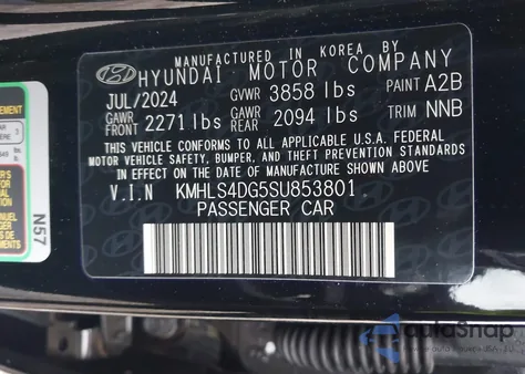 2025 Hyundai Elantra Sel Convenience z USA, uszkodzony, nr VIN KMHLS4DG5SU853801